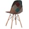 Fabulaxe Chair with Leather and Suede Like Tones with Wooden Legs QI004326 - alternate 6